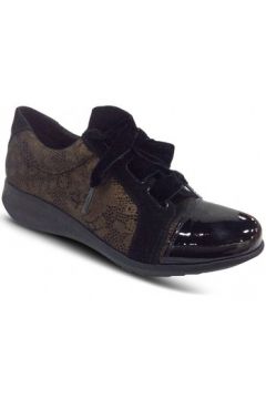 Chaussures Hirica Derby talon compensé STELLA Noir/Bronze(127903337)