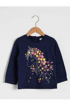 Bebek Kız Bebek Baskılı Sweatshirt(126665052)