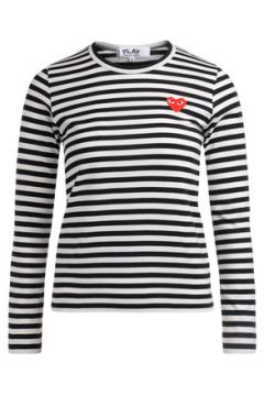 T-shirt Comme Des Garcons T-shirt Ras du cou rayé noir et blanc(127897375)
