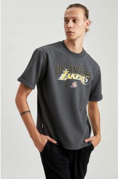 DeFacto Erkek NBA Lisanslı Oversize Fit Kısa Kollu Sweatshirt(125930810)