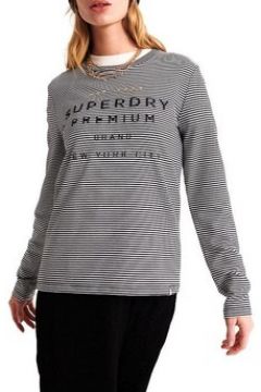 T-shirt Superdry DUNNE STRIPE LS GRAPHIC TOP(127985674)