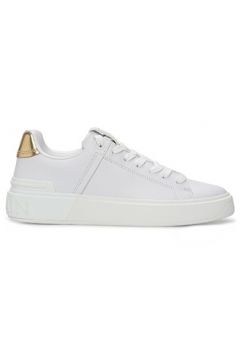Balmain Kadın Beyaz Gold Logolu Deri Sneaker 36 EU(126735582)