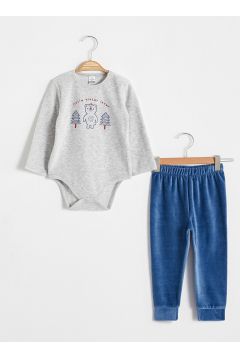 Bebek Erkek Bebek Baskılı Pijama Takımı(127067562)