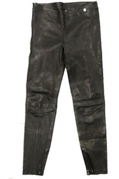 Pantalon Rich Royal Pantalon Noir Cuir 13Q997(127986959)